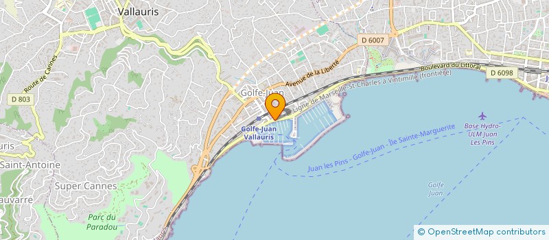 localisation de l'entreprise 852 586 502   VALLAURIS