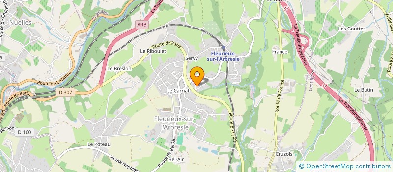 localisation de l'entreprise 852 594 084   L'ARBRESLE