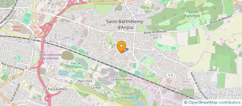 localisation de l'entreprise 852 640 531   SAINT-BARTHELEMY-D'ANJOU