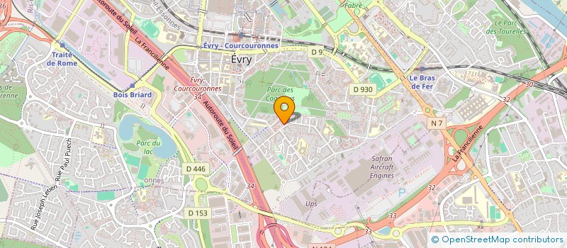 localisation de l'entreprise 852 657 279 à EVRY-COURCOURONNES
