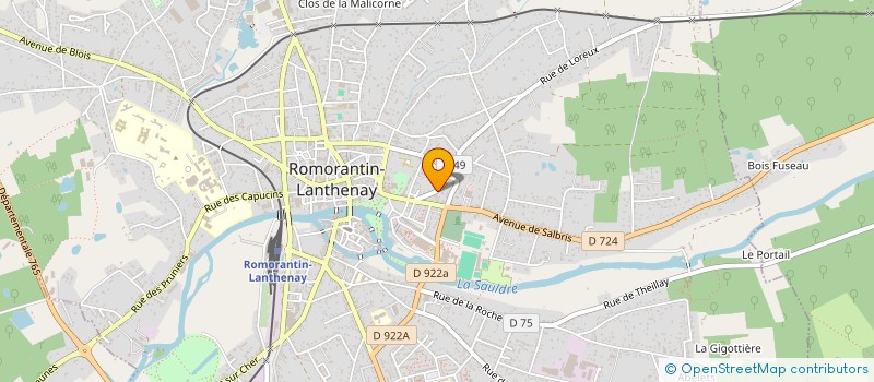 localisation de l'entreprise 852 701 598   ROMORANTIN-LANTHENAY