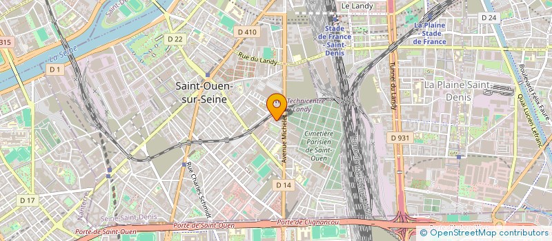 localisation de l'entreprise 852 740 430 à SAINT-OUEN-SUR-SEINE