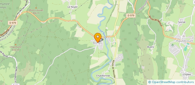 localisation de l'entreprise 852 744 564   BOHAS-MEYRIAT-RIGNAT