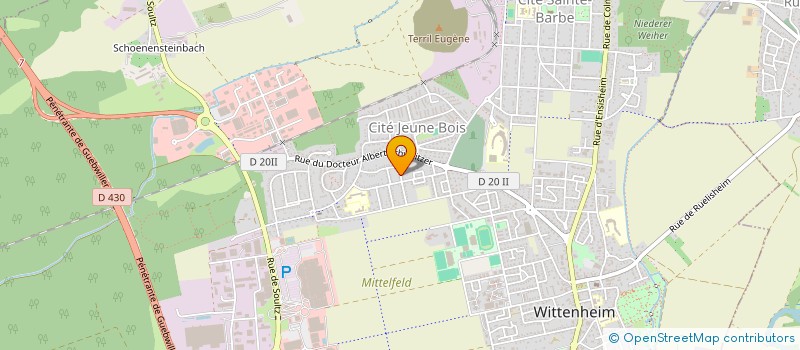 localisation de l'entreprise 852 774 298   WITTENHEIM