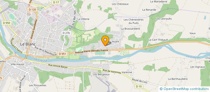 localisation de l'entreprise 852 801 828 à LE BLANC