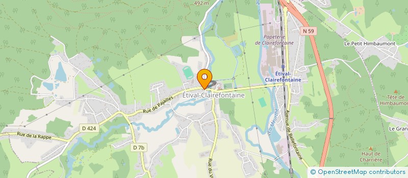 localisation de l'entreprise 852 848 647   ETIVAL-CLAIREFONTAINE
