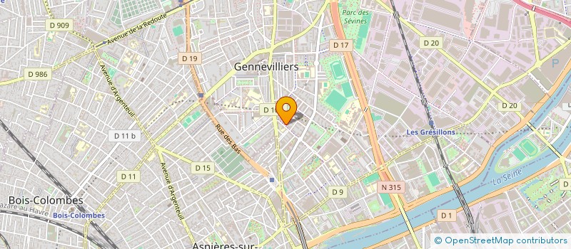 localisation de l'entreprise 852 860 535  à GENNEVILLIERS