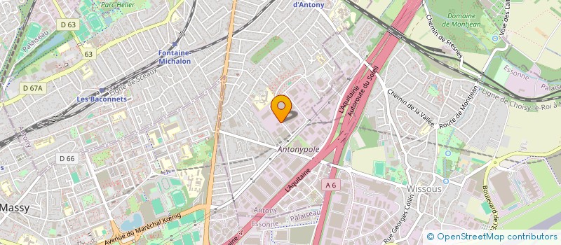 localisation de l'entreprise 852 881 416 à ANTONY
