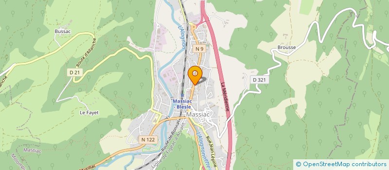 localisation de l'entreprise 853 067 759 à MASSIAC