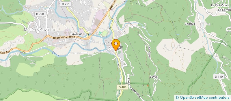 localisation de l'entreprise 853 083 731   LE MARTINET