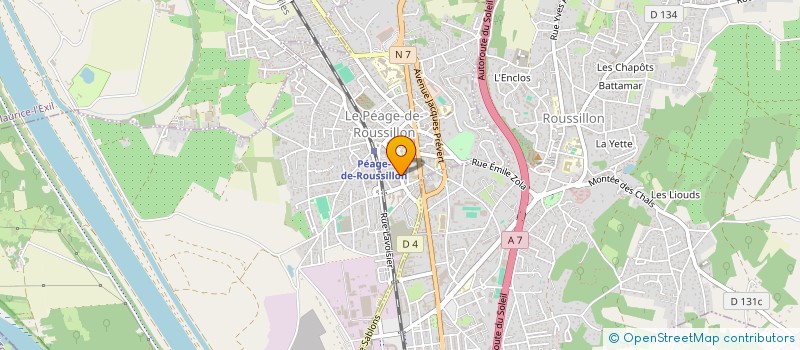 localisation de l'entreprise 853 134 401 à LE PEAGE-DE-ROUSSILLON