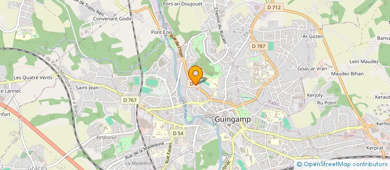 localisation de l'entreprise 853 137 727   GUINGAMP