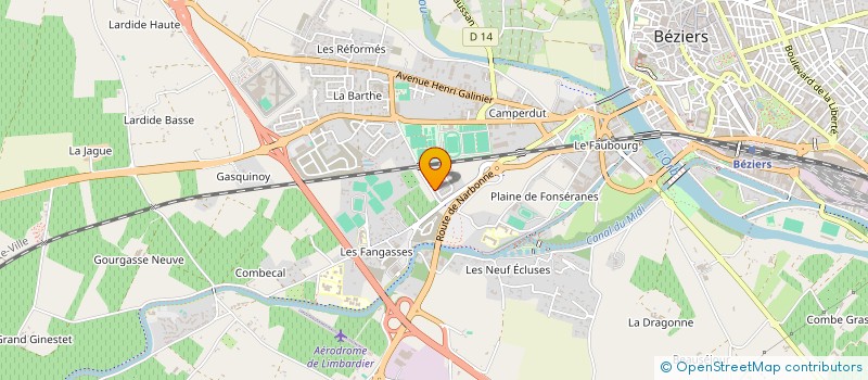 localisation de l'entreprise 853 142 677   BEZIERS