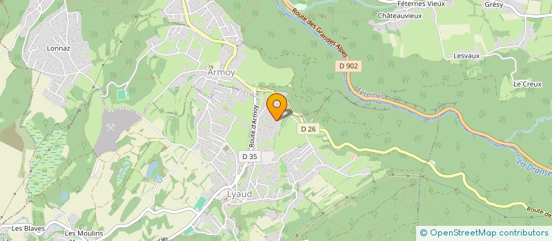 localisation de l'entreprise 853 215 002   LYAUD