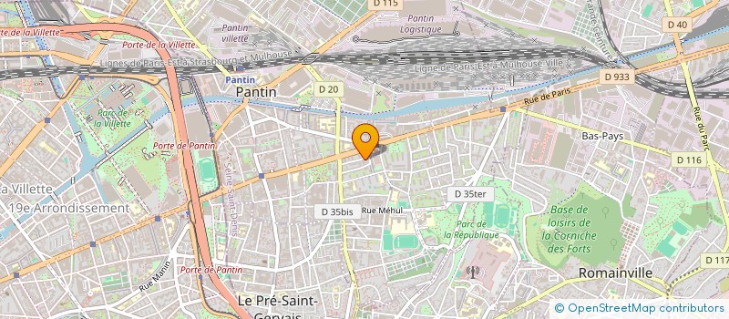 localisation de l'entreprise 853 287 993 à PANTIN
