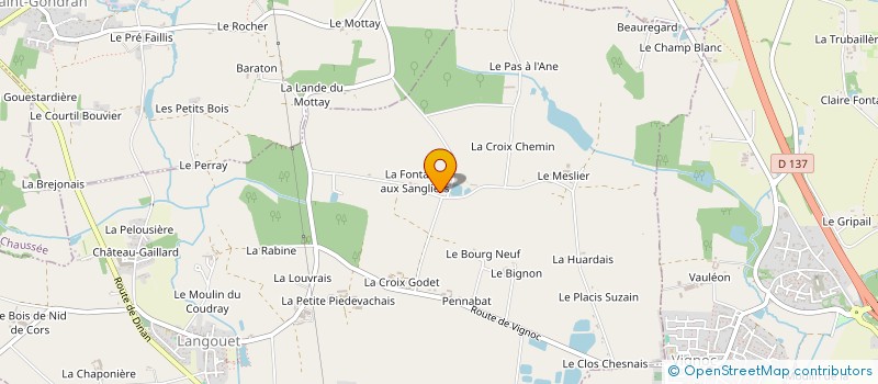 localisation de l'entreprise 853 436 202   THORIGNE-FOUILLARD