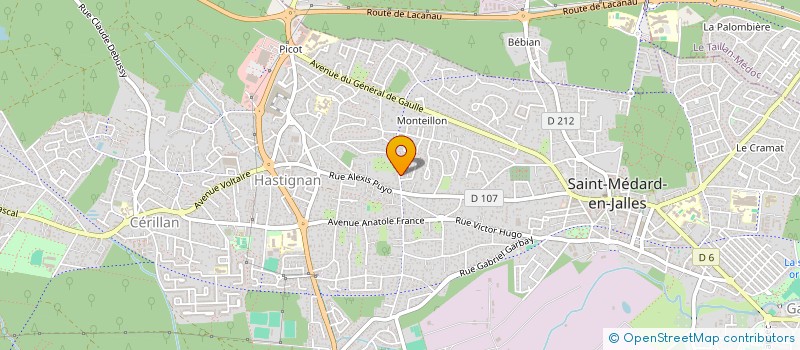 localisation de l'entreprise 853 503 779   EYSINES