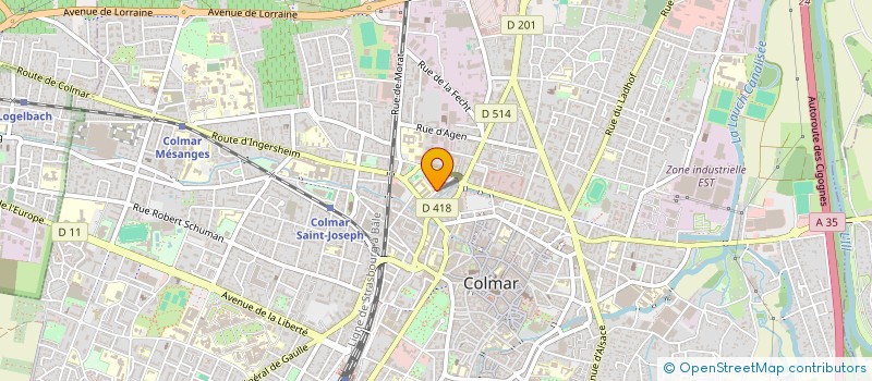 localisation de l'entreprise 853 507 564   COLMAR