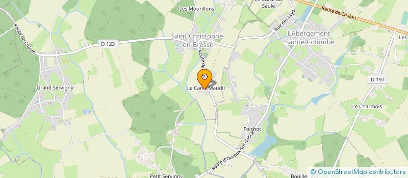 localisation de l'entreprise 853 600 708   SAINT-CHRISTOPHE-EN-BRESSE