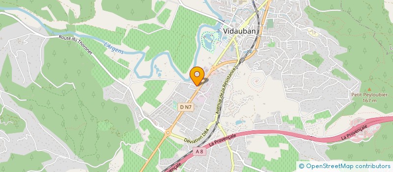 localisation de l'entreprise 853 601 482 à VIDAUBAN