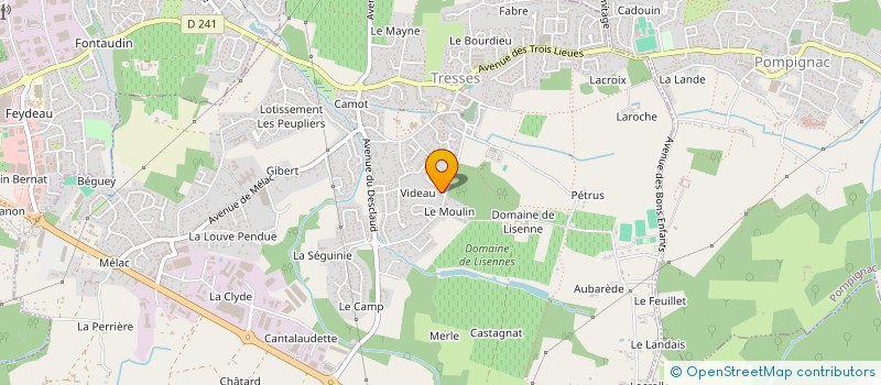 localisation de l'entreprise 853 676 625   TRESSES