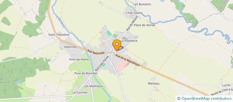 localisation de l'entreprise 853 757 375 à CHATILLON-SUR-INDRE