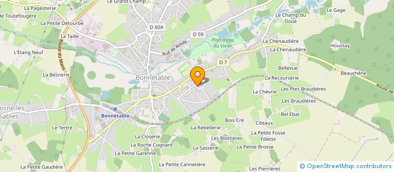 localisation de l'entreprise 853 772 622   BONNETABLE