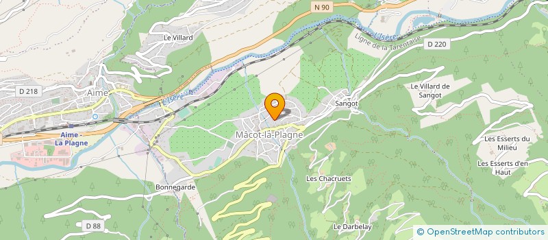 localisation de l'entreprise 853 779 155   AIME-LA-PLAGNE