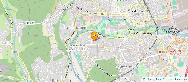 localisation de l'entreprise 853 897 643   COURCELLES-LES-MONTBELIARD