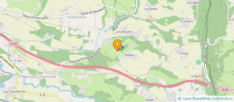 localisation de l'entreprise 853 972 560   AVRESSIEUX