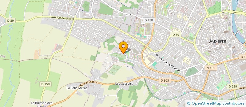 localisation de l'entreprise 853 992 477 à AUXERRE