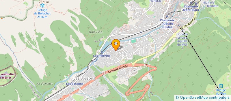 localisation de l'entreprise 86 VIOLETTES  CHAMONIX-MONT-BLANC