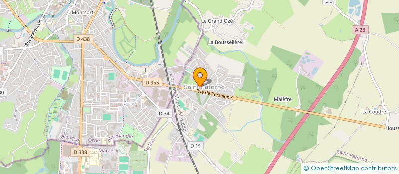 localisation de l'entreprise 87  SAINT-PATERNE - LE CHEVAIN