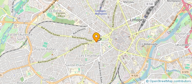 localisation de l'entreprise 87 BARBER HOUSE à LIMOGES