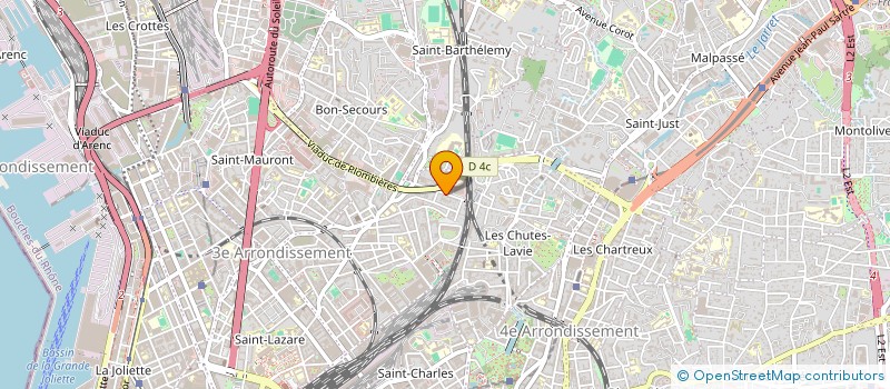localisation de l'entreprise 87 BD GUIGOU à MARSEILLE
