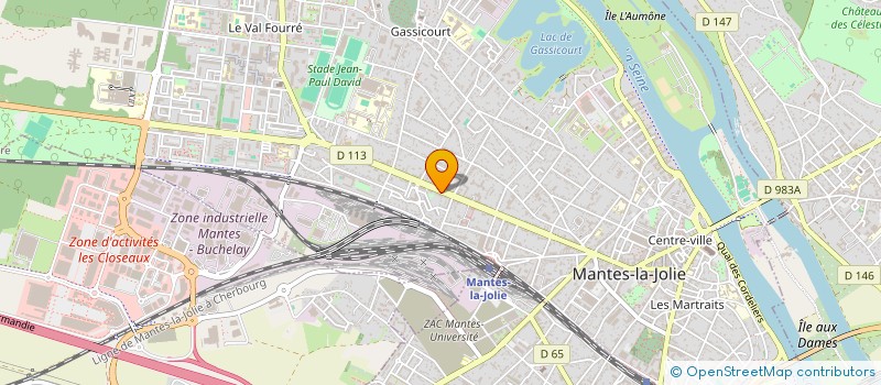 localisation de l'entreprise 87 GENERATION II  MANTES-LA-JOLIE