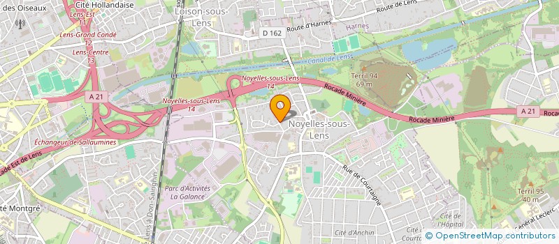 localisation de l'entreprise 87, RUE JUSTUS BULTEZ  NOYELLES-SOUS-LENS