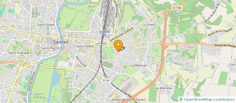 localisation de l'entreprise 877 471 540 à SAINTES