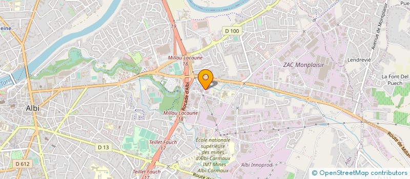 localisation de l'entreprise 877 501 569 à ALBI