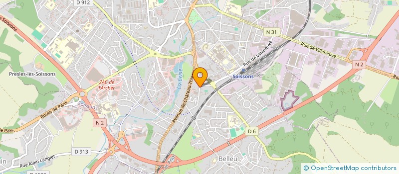 localisation de l'entreprise 877 549 345 à SOISSONS