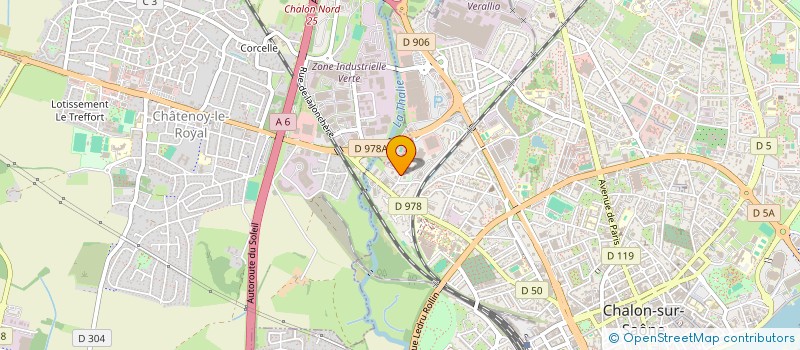 localisation de l'entreprise 877 560 102   CHALON-SUR-SAONE