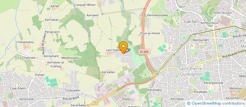 localisation de l'entreprise 877 594 275 à BREST
