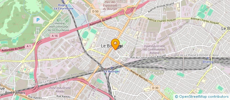 localisation de l'entreprise 877 624 627 à LE BOURGET