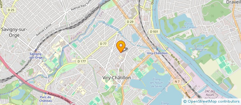 localisation de l'entreprise 877 683 391 à VIRY-CHATILLON