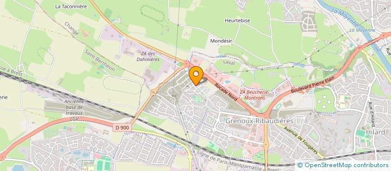 localisation de l'entreprise 877 701 797   LOUVERNE