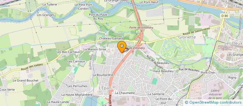 localisation de l'entreprise 877 723 023   SAINT-ETIENNE-DE-CHIGNY