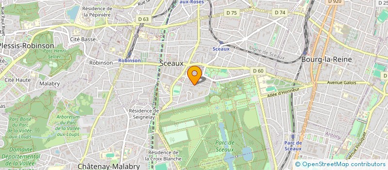 localisation de l'entreprise 877 750 695  à SCEAUX