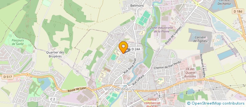 localisation de l'entreprise 877 775 494   CHARVIEU-CHAVAGNEUX