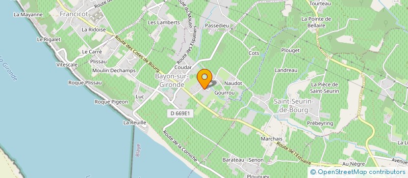 localisation de l'entreprise 877 921 742   BAYON-SUR-GIRONDE