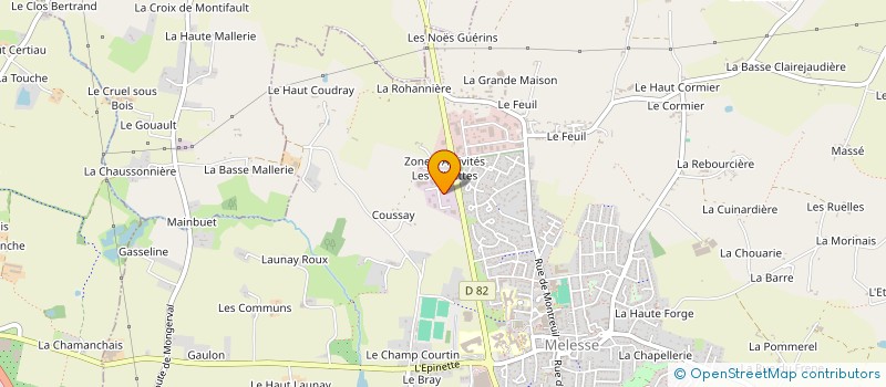 localisation de l'entreprise 878 012 855   MELESSE